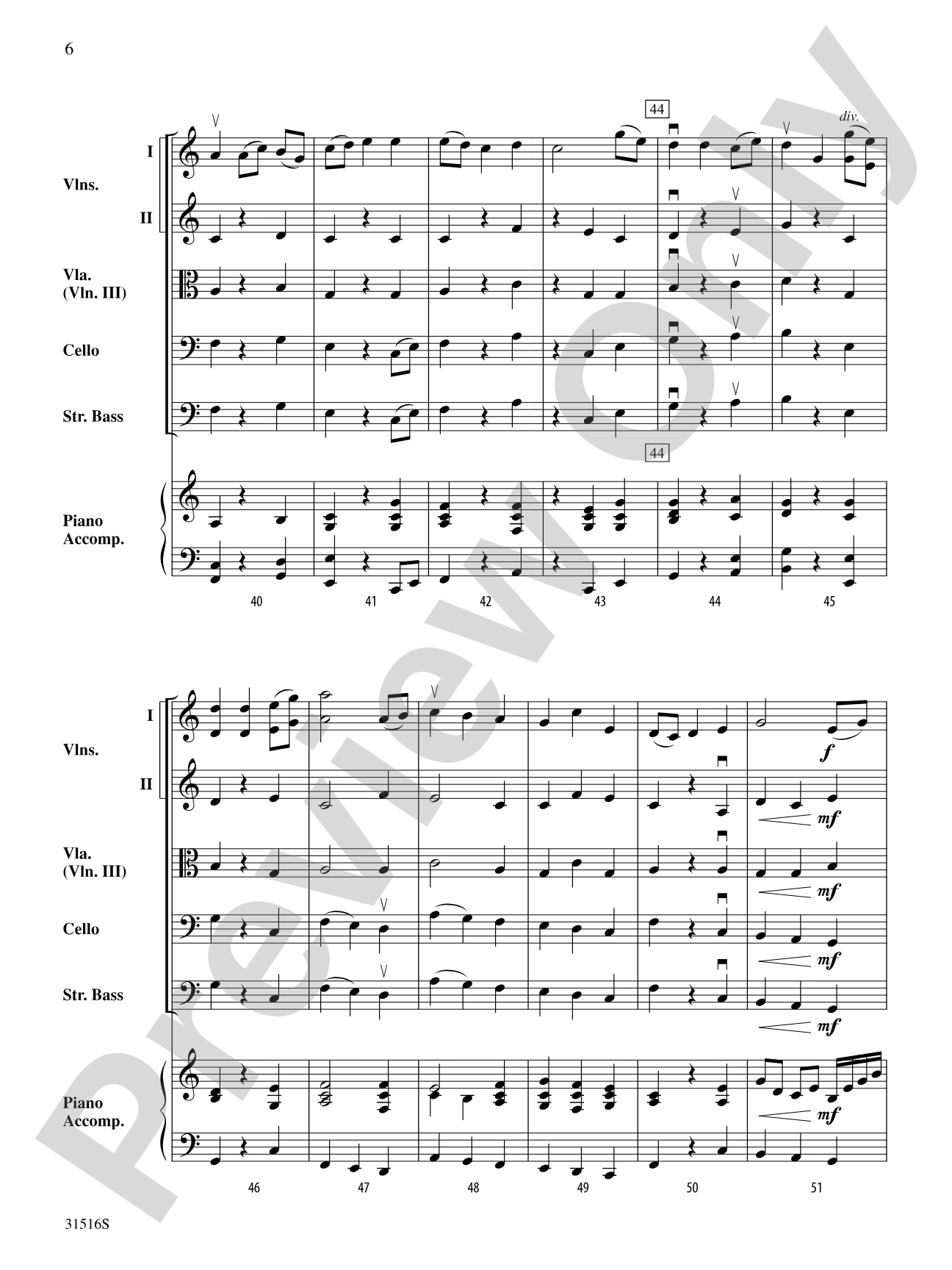 The Planets, Themes from: Score