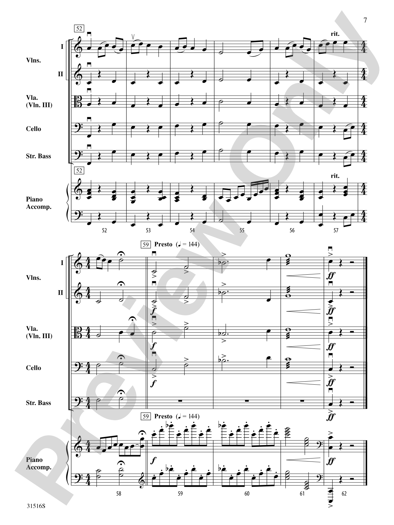 The Planets, Themes from: Score