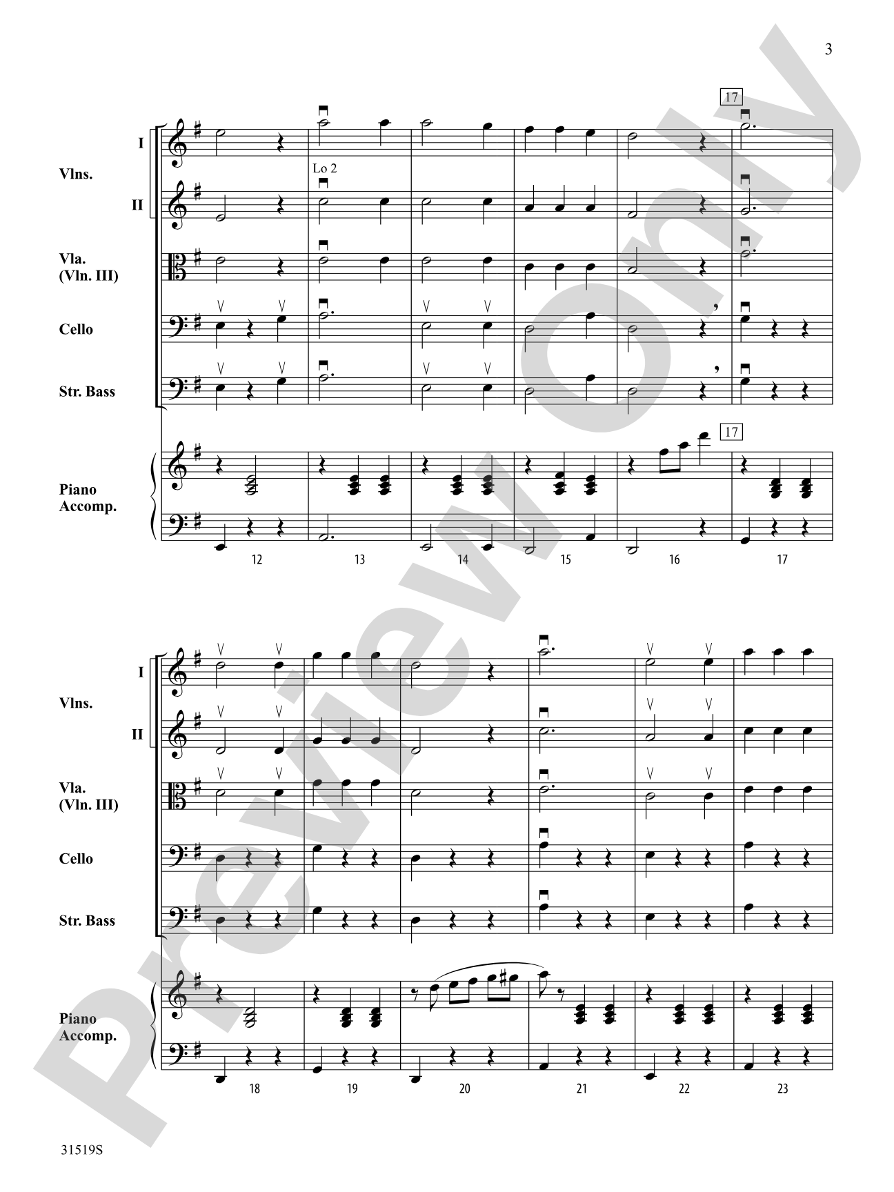 Swinging: String Orchestra Conductor Score & Parts