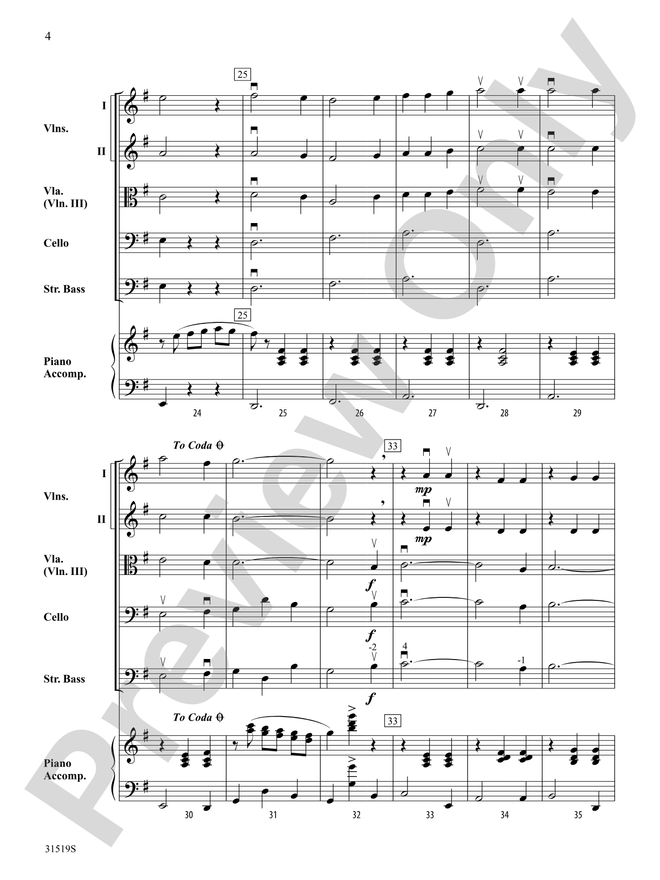 Swinging: String Orchestra Conductor Score & Parts