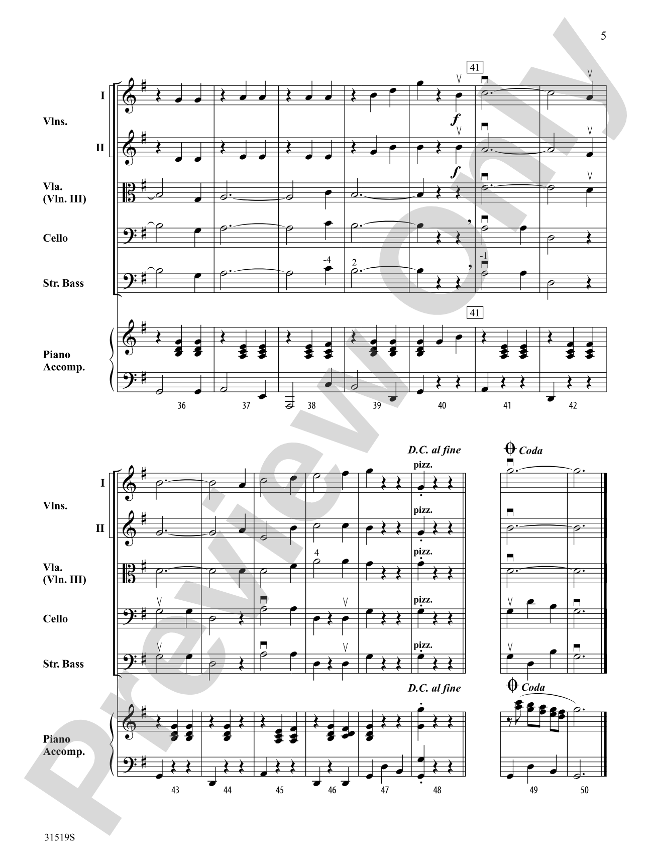Swinging: String Orchestra Conductor Score & Parts