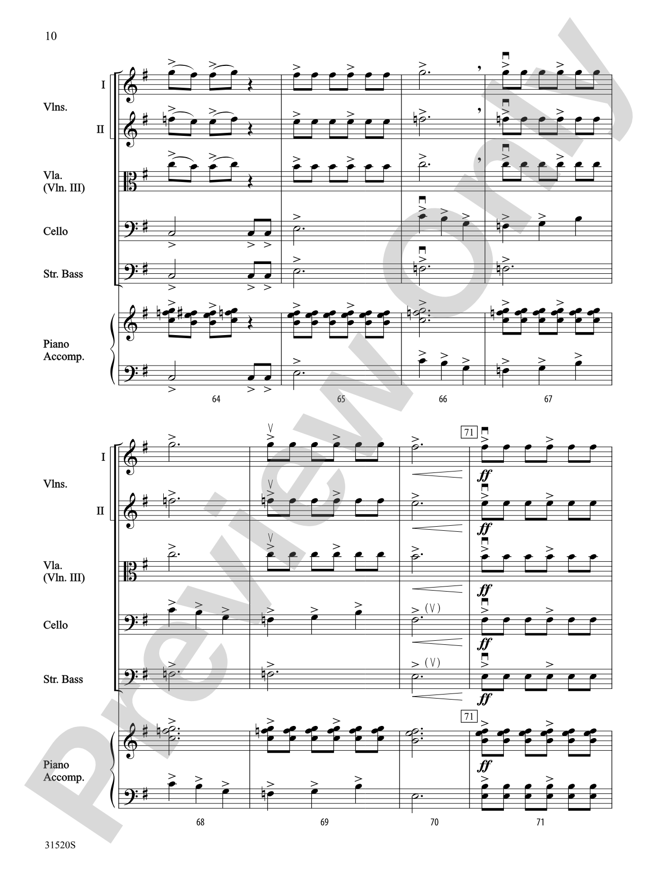 Warriors of Beijing: String Orchestra Conductor Score & Parts