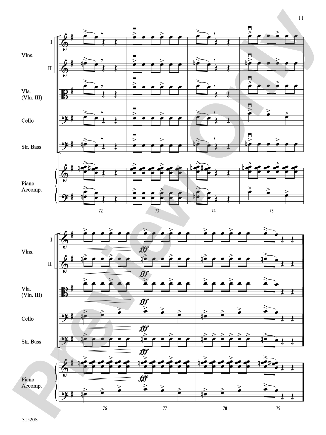 Warriors of Beijing: String Orchestra Conductor Score & Parts