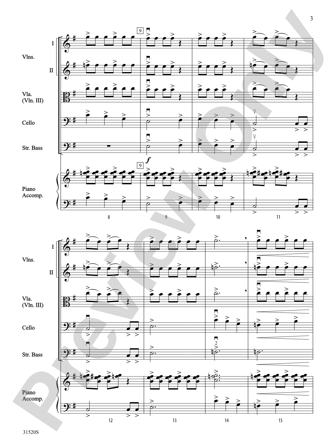 Warriors of Beijing: String Orchestra Conductor Score & Parts