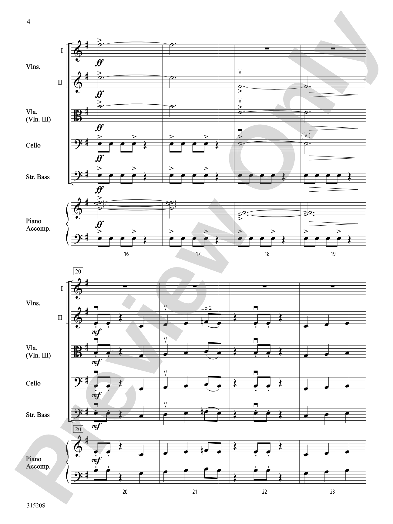 Warriors of Beijing: String Orchestra Conductor Score & Parts