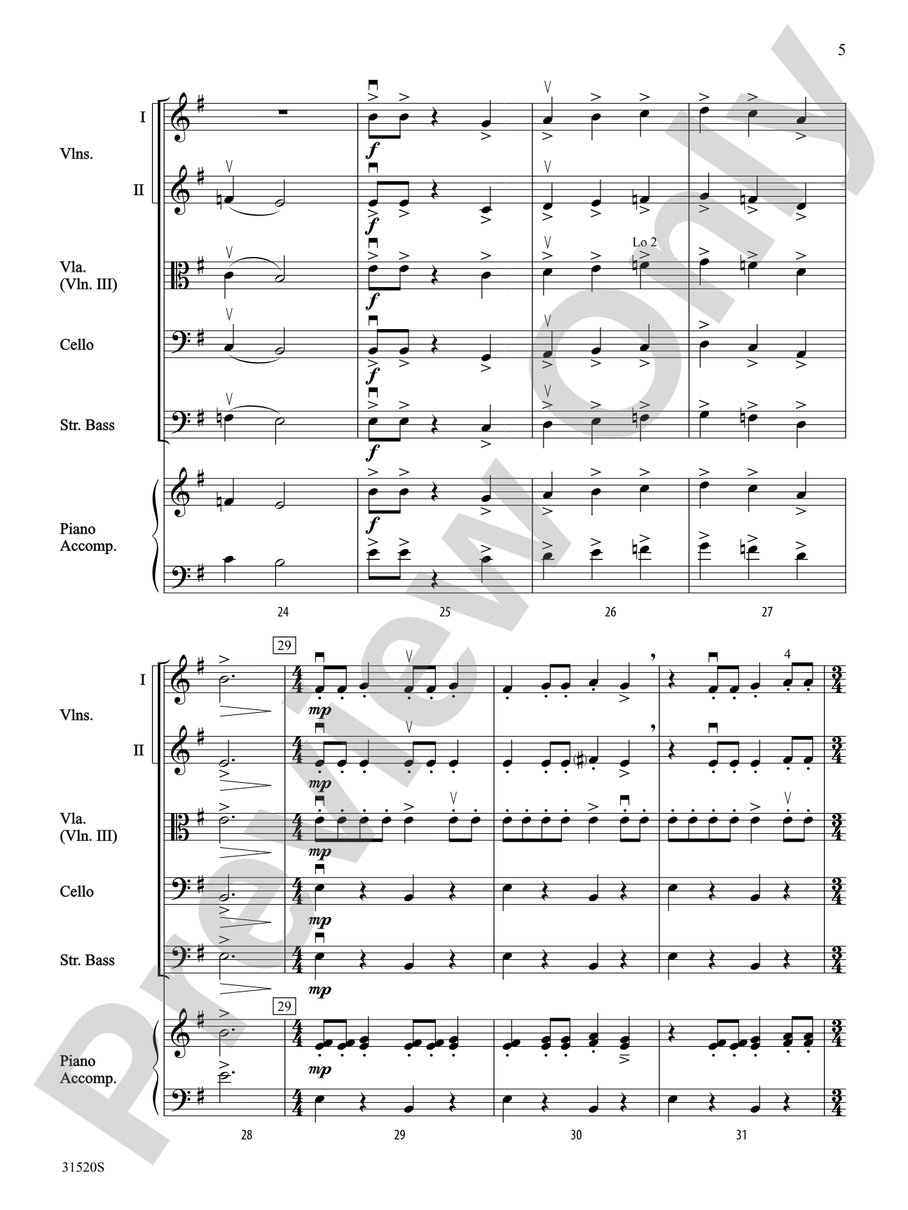 Warriors of Beijing: String Orchestra Conductor Score & Parts