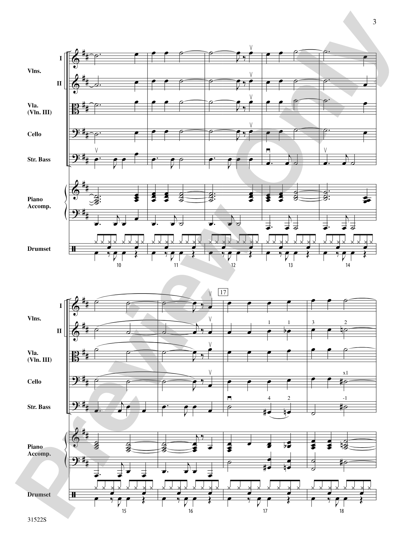 Hooked on Christmas: String Orchestra Conductor Score & Parts