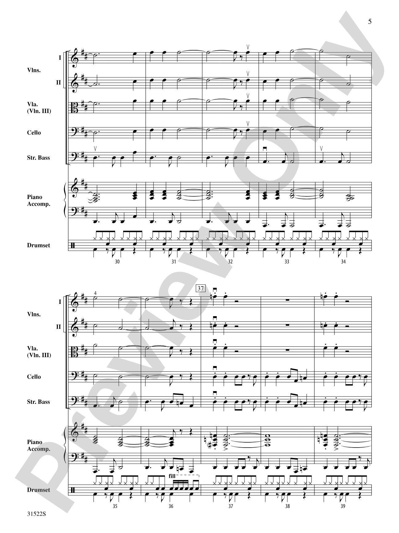 Hooked on Christmas: String Orchestra Conductor Score & Parts