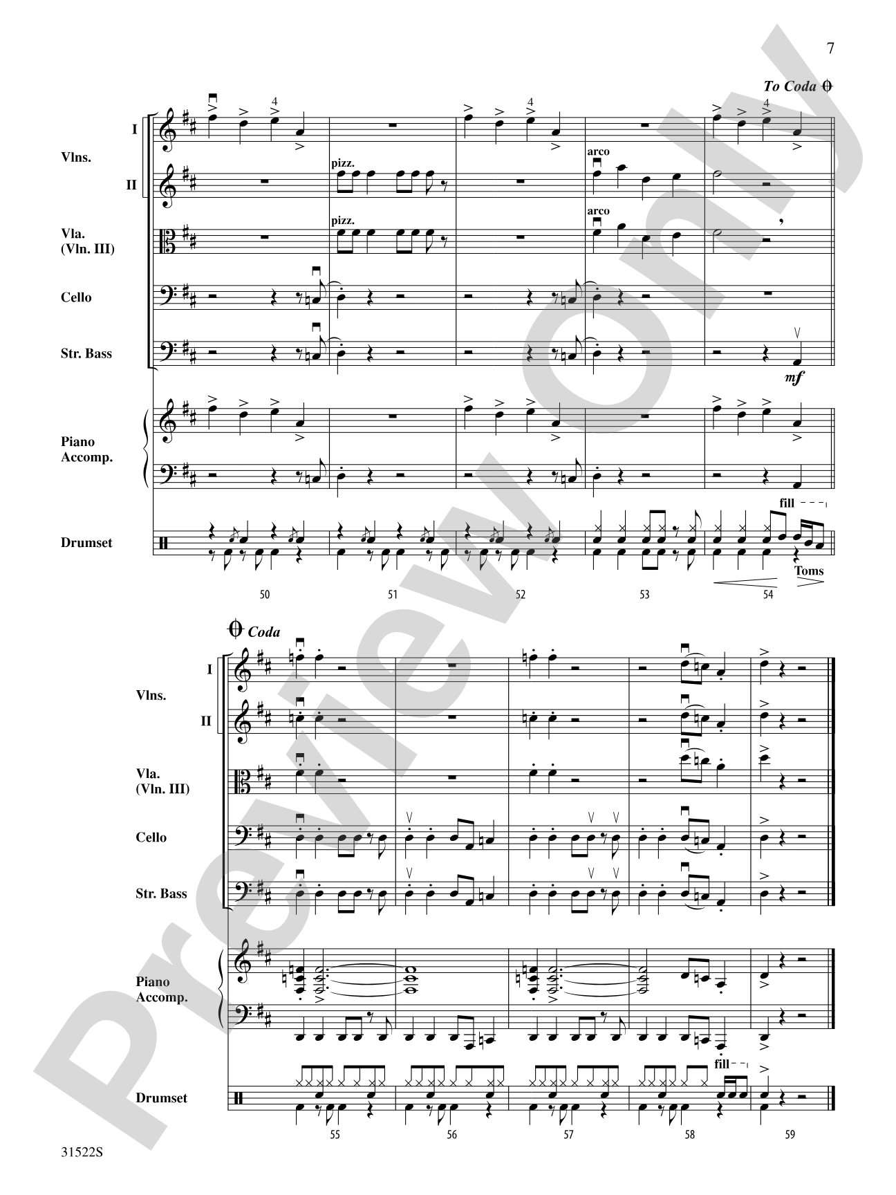 Hooked on Christmas: String Orchestra Conductor Score & Parts