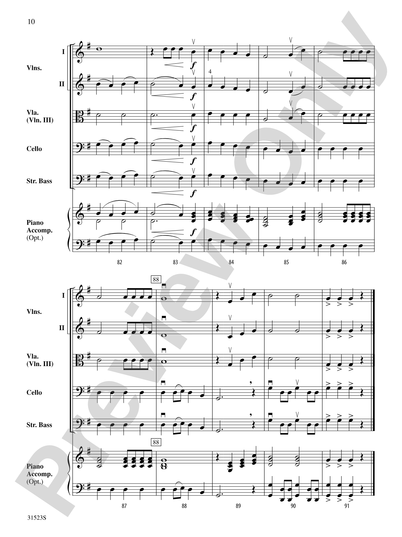 Holiday Carol Collage: String Orchestra Conductor Score & Parts