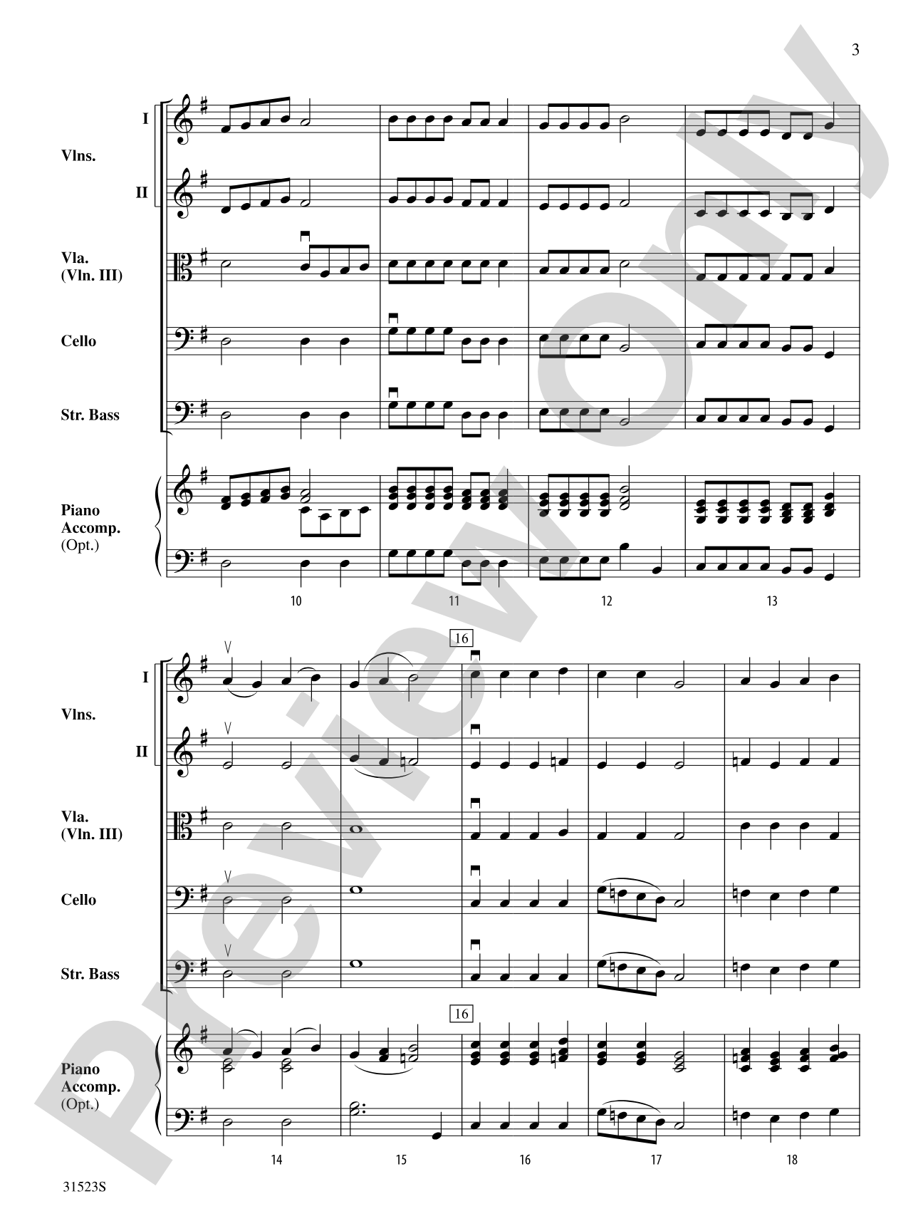Holiday Carol Collage: String Orchestra Conductor Score & Parts