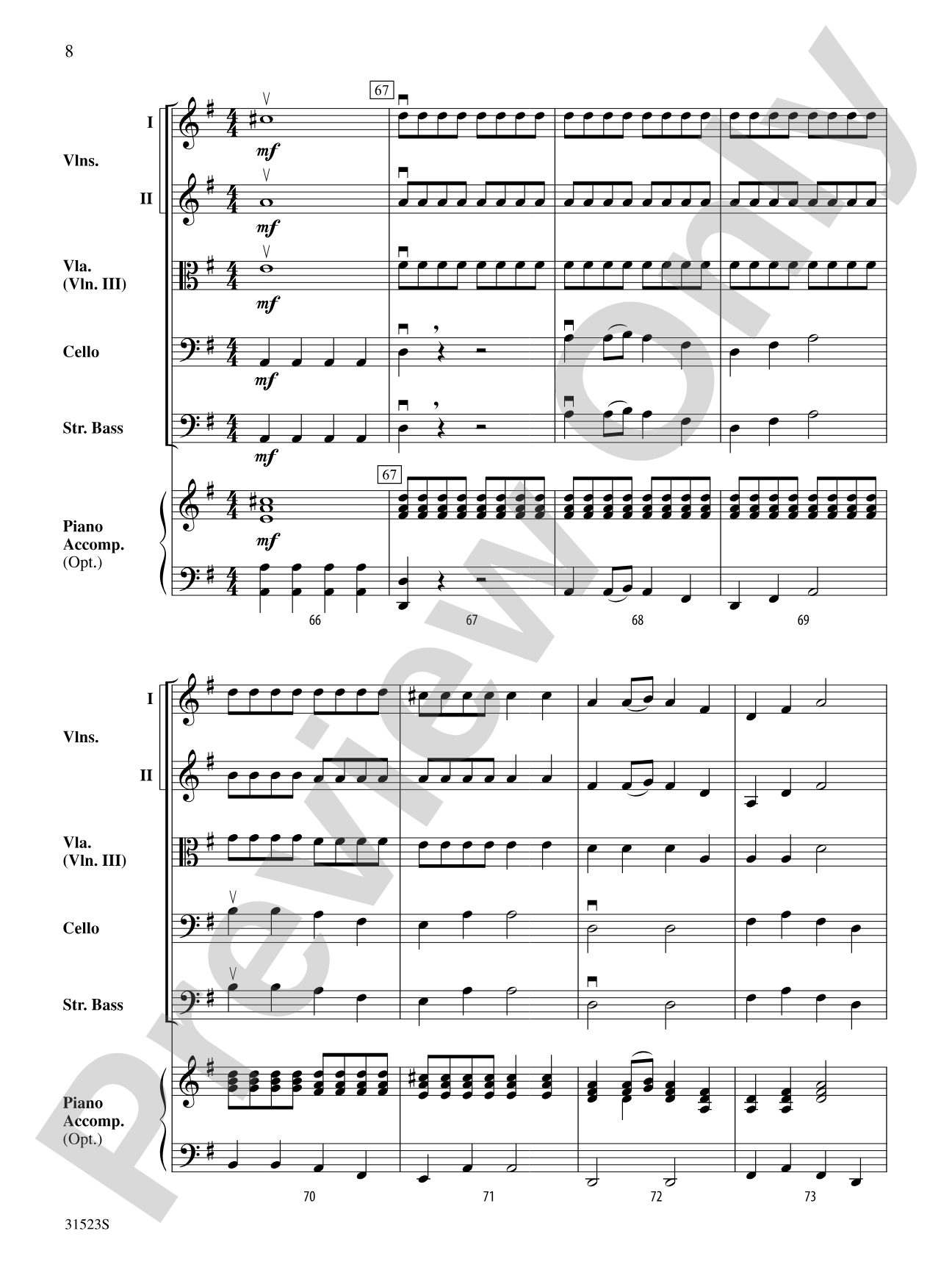 Holiday Carol Collage: String Orchestra Conductor Score & Parts