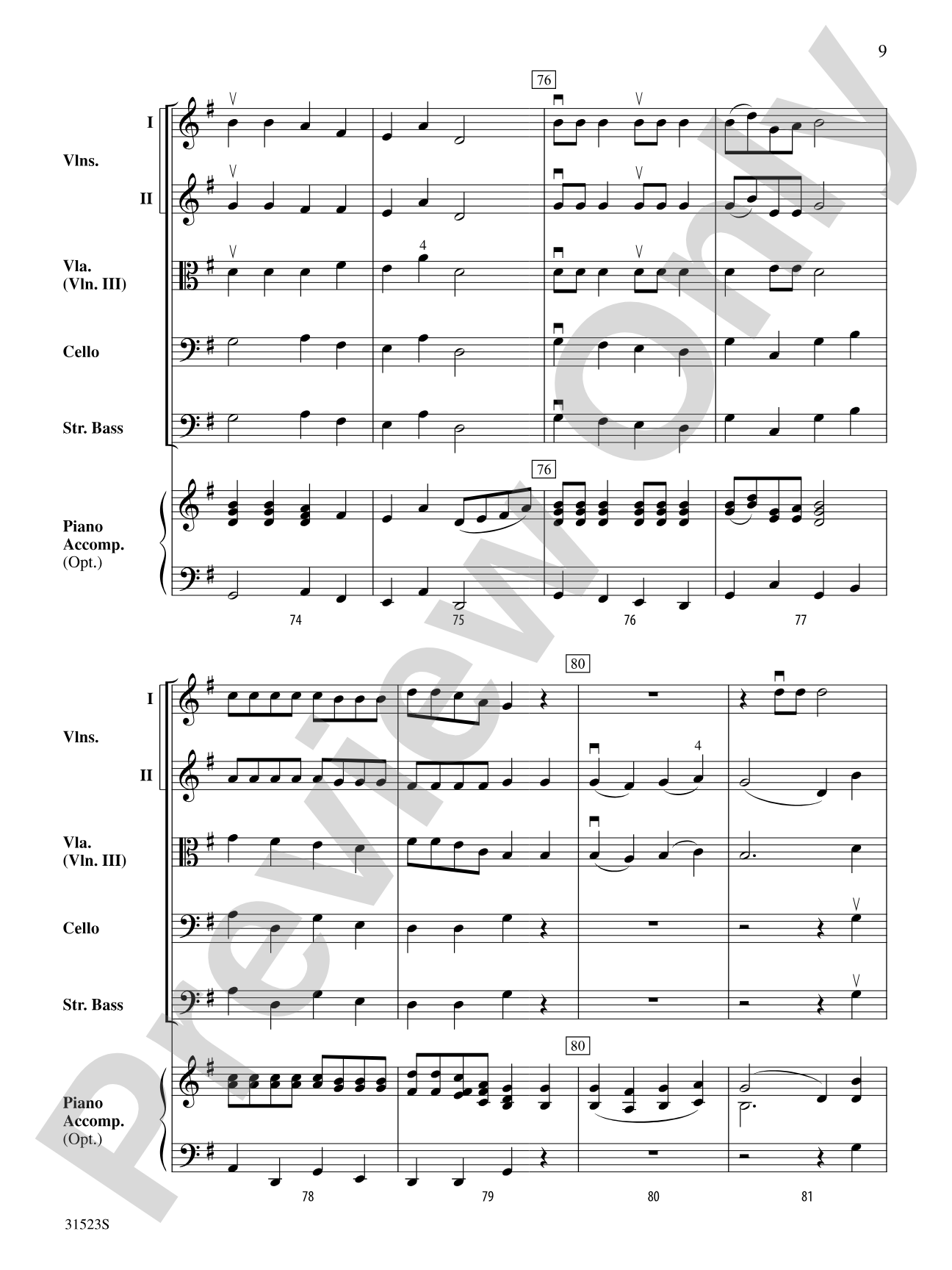 Holiday Carol Collage: String Orchestra Conductor Score & Parts