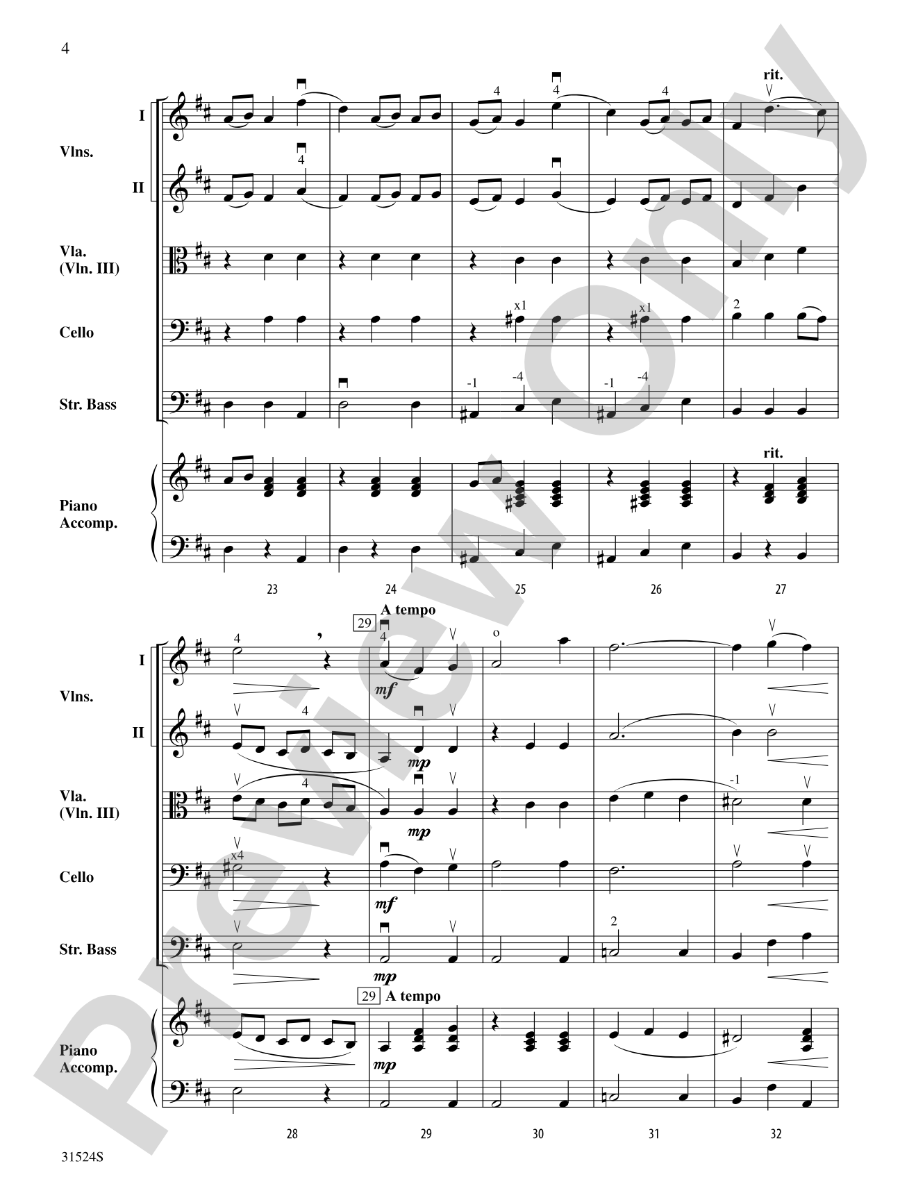 The Waltzing Cat: Score