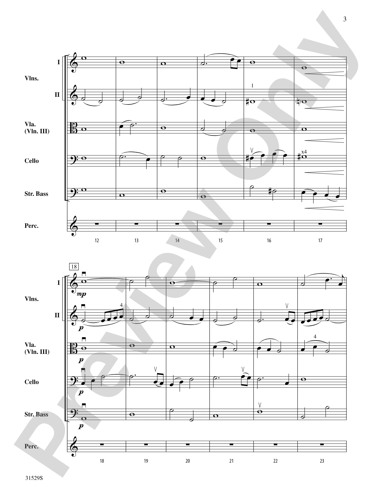 Ave Maria: String Orchestra Conductor Score & Parts