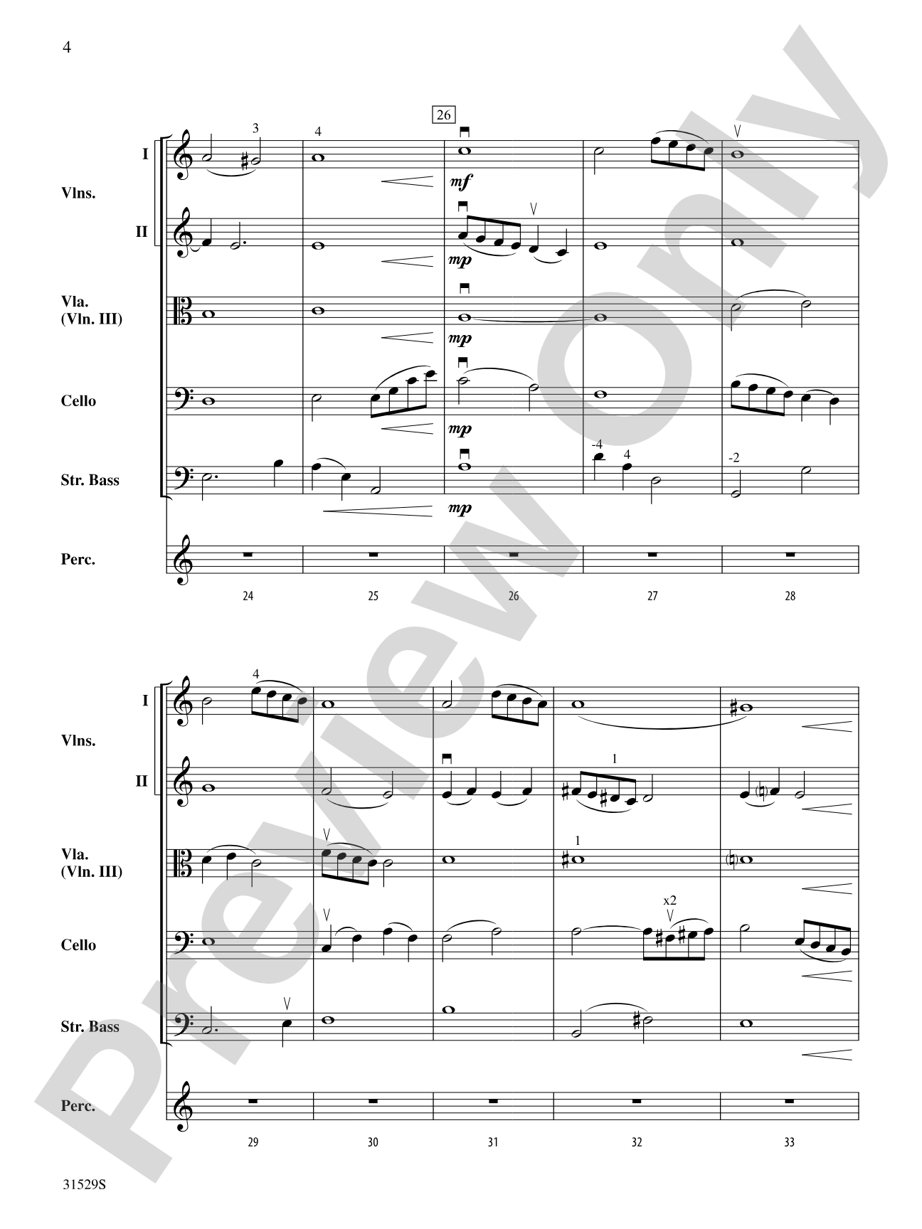 Ave Maria: String Orchestra Conductor Score & Parts