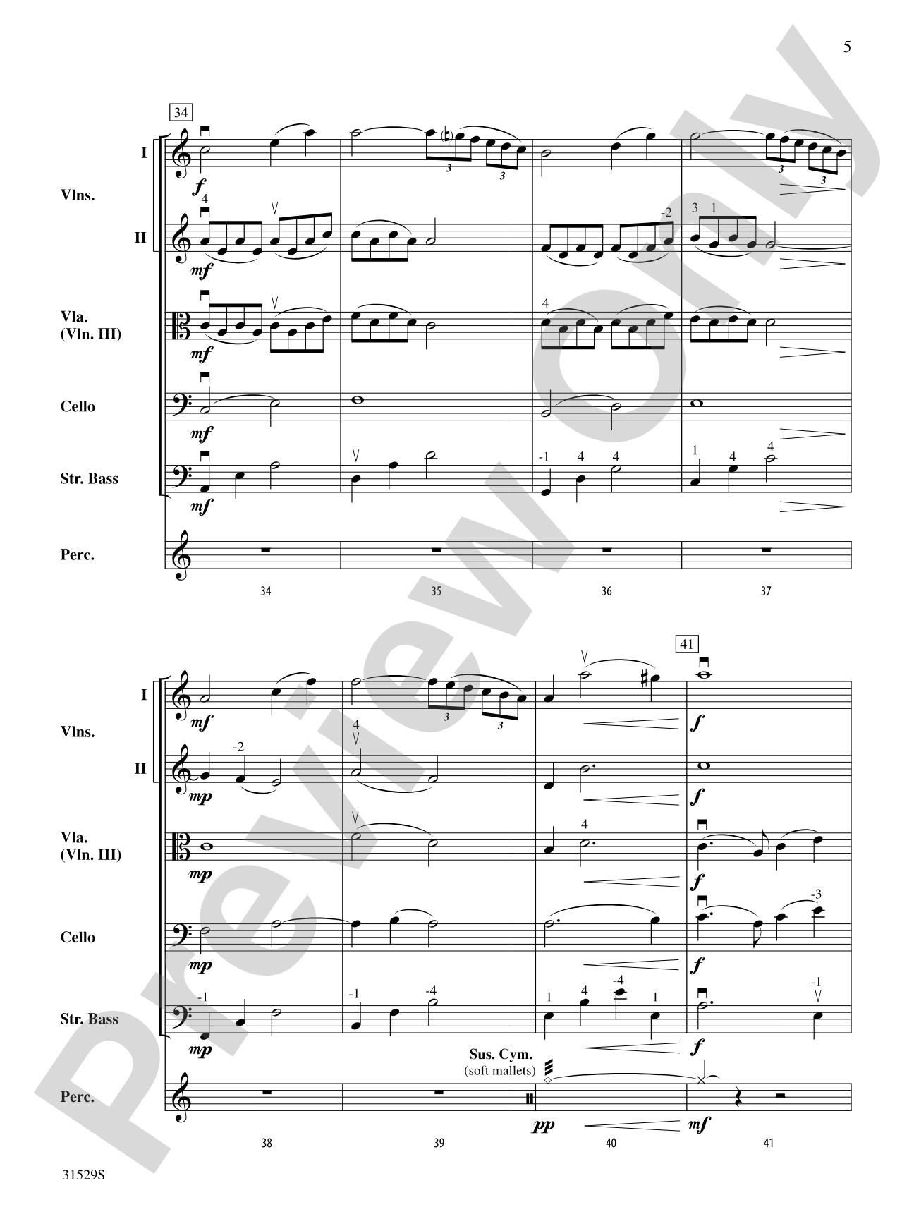 Ave Maria: String Orchestra Conductor Score & Parts