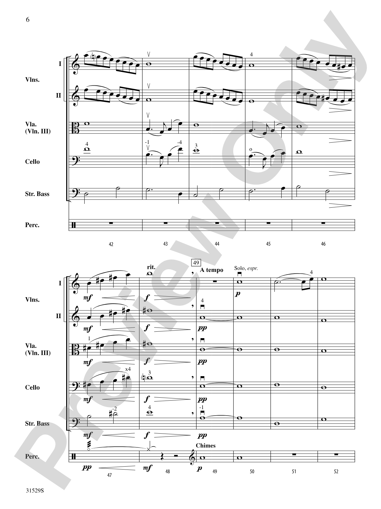 Ave Maria: String Orchestra Conductor Score & Parts