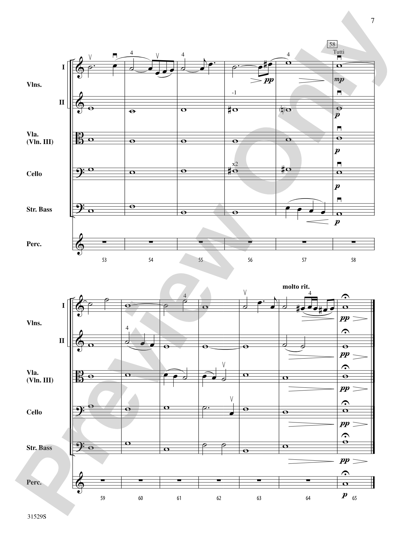 Ave Maria: String Orchestra Conductor Score & Parts