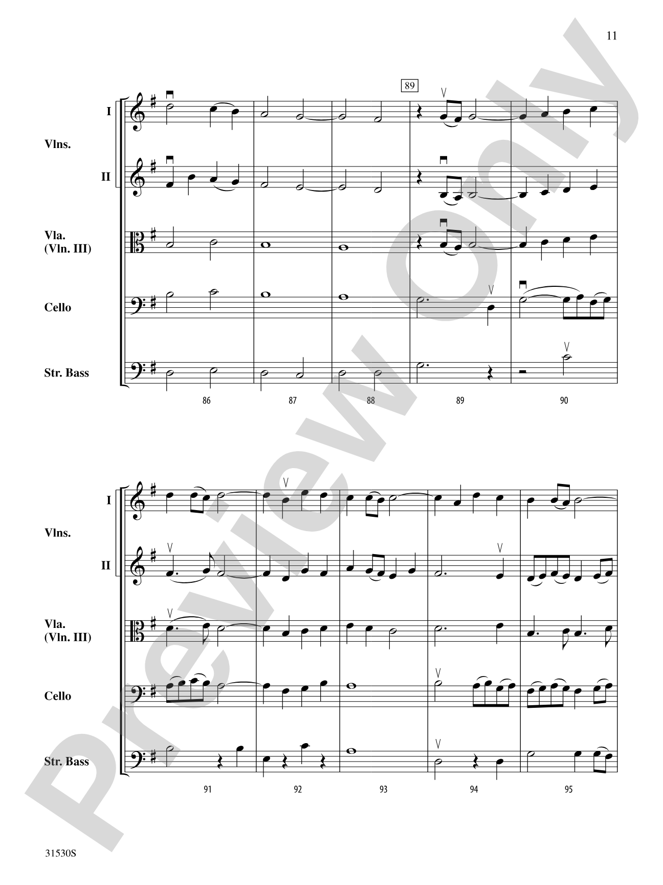 Rhosymedre (from Three Preludes): String Orchestra Conductor Score & Parts