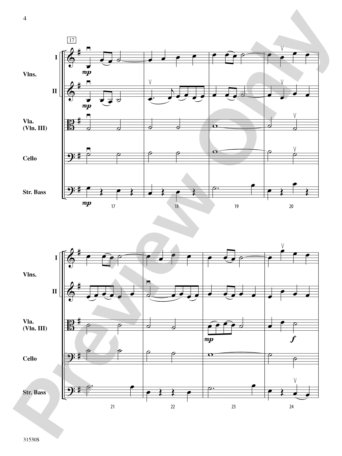 Rhosymedre (from Three Preludes): String Orchestra Conductor Score & Parts