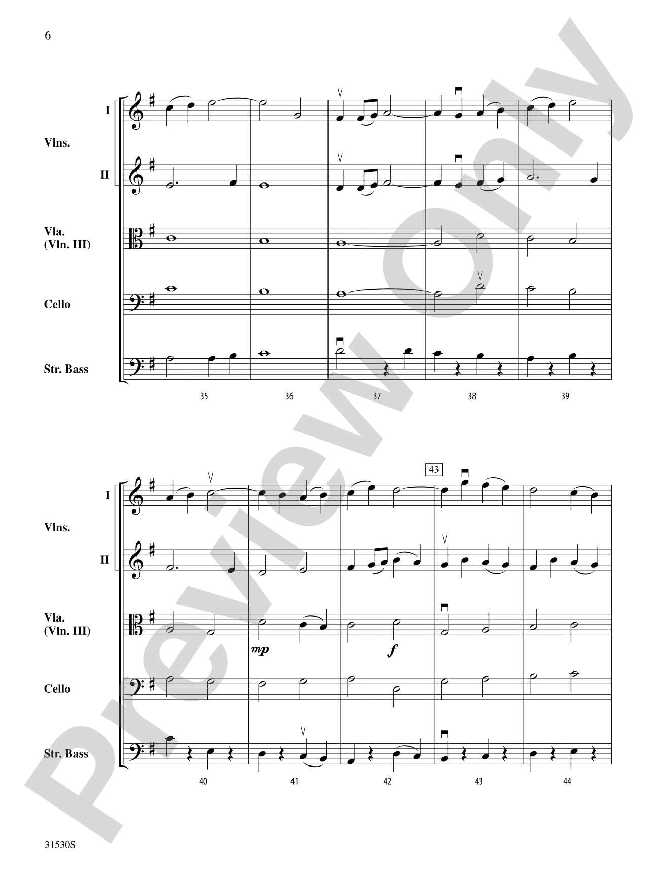Rhosymedre (from Three Preludes): String Orchestra Conductor Score & Parts