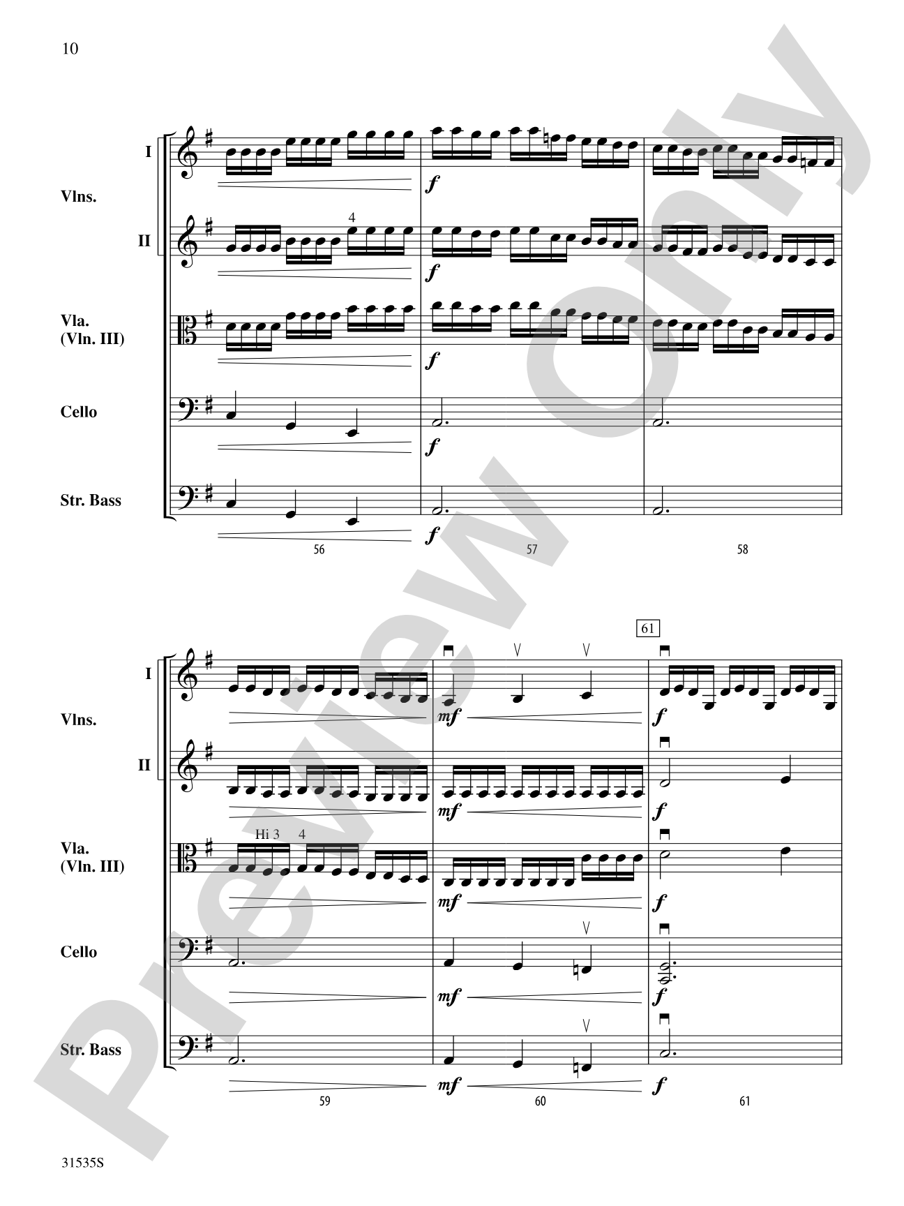 The Great Bicycle Race: String Orchestra Conductor Score & Parts