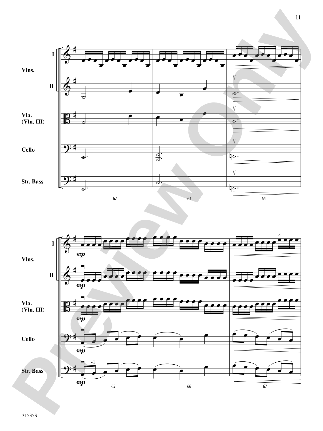 The Great Bicycle Race: String Orchestra Conductor Score & Parts