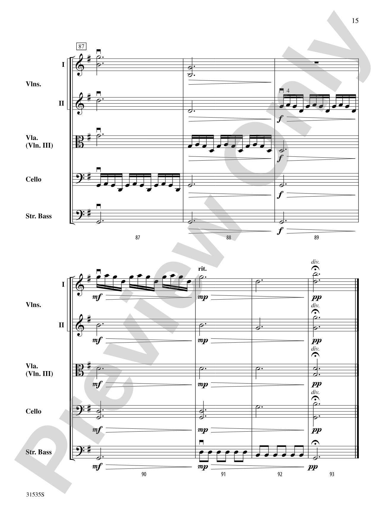 The Great Bicycle Race: String Orchestra Conductor Score & Parts