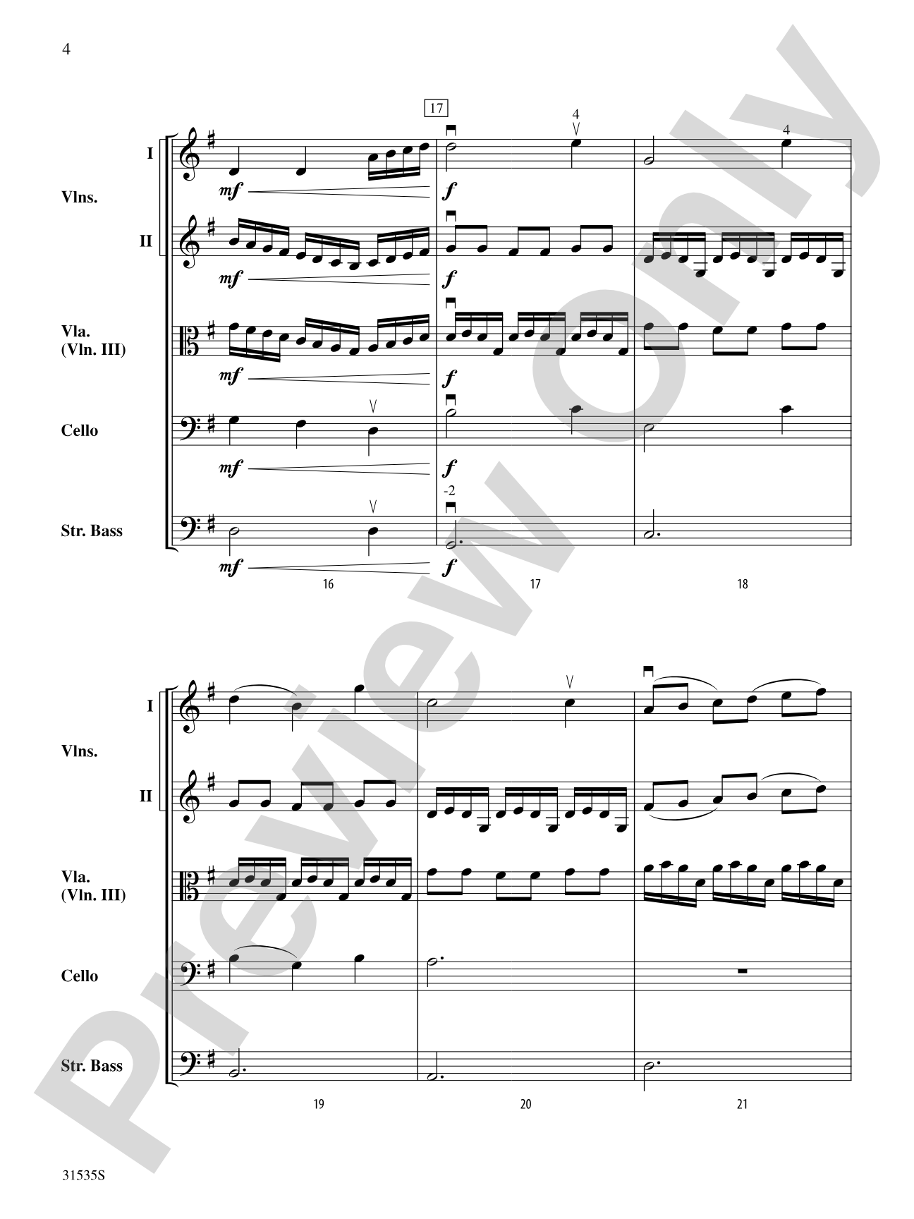The Great Bicycle Race: String Orchestra Conductor Score & Parts