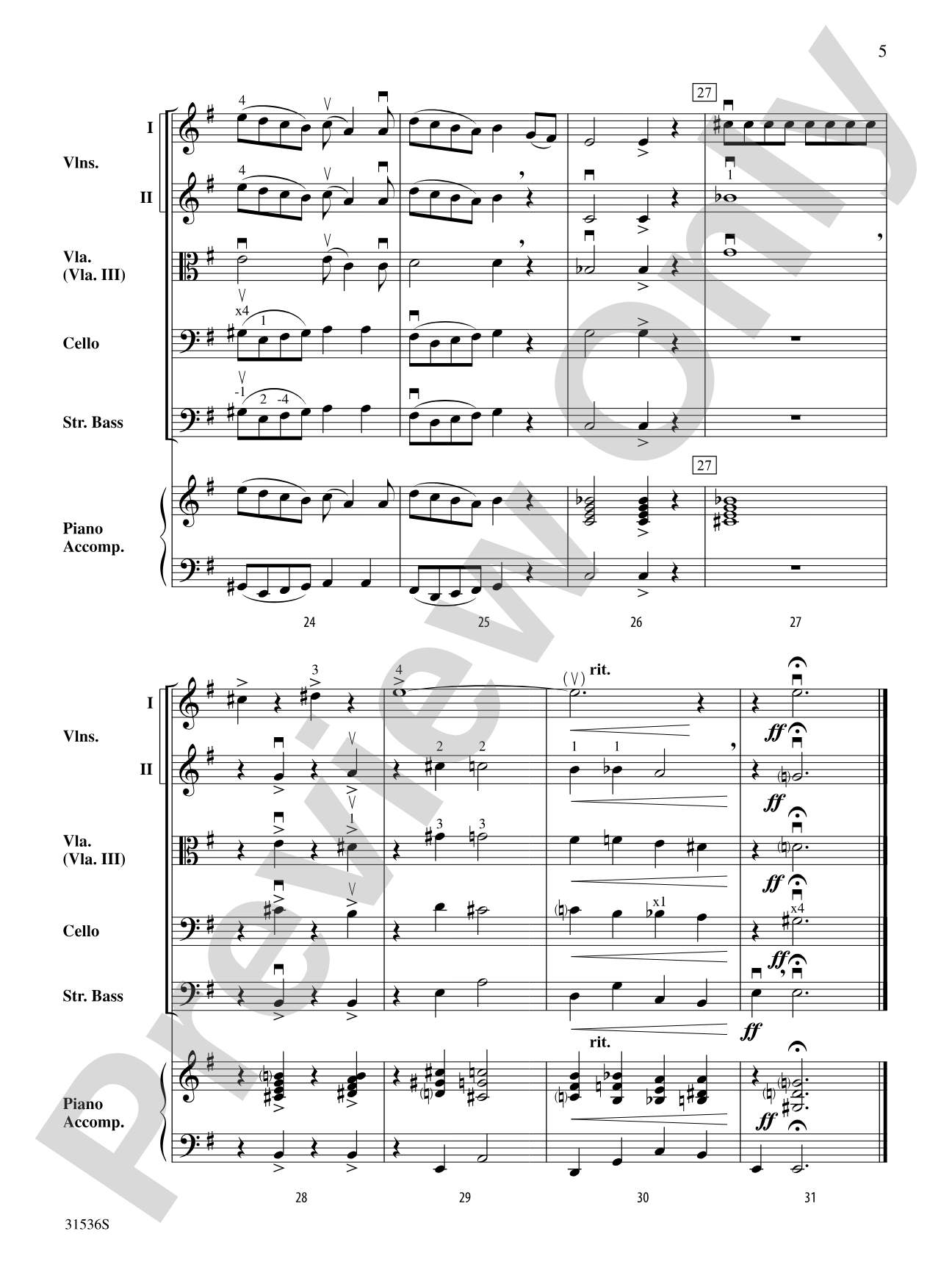 You're a Mean One, Mr. Grinch: String Orchestra Conductor Score & Parts