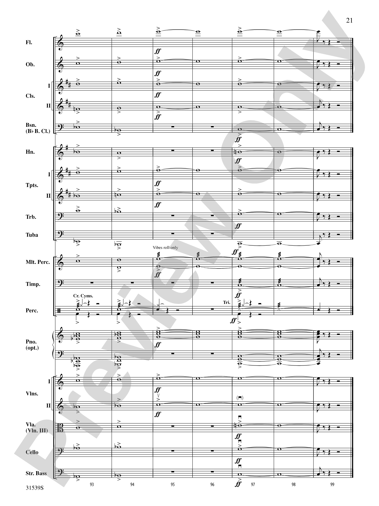 Return of the Monarchs: Full Orchestra Conductor Score & Parts