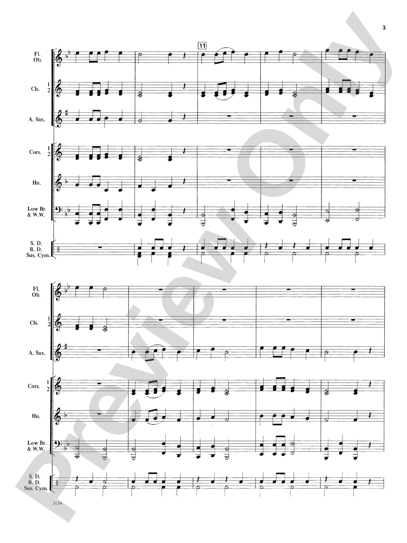 First Concert March: Concert Band Conductor Score & Parts