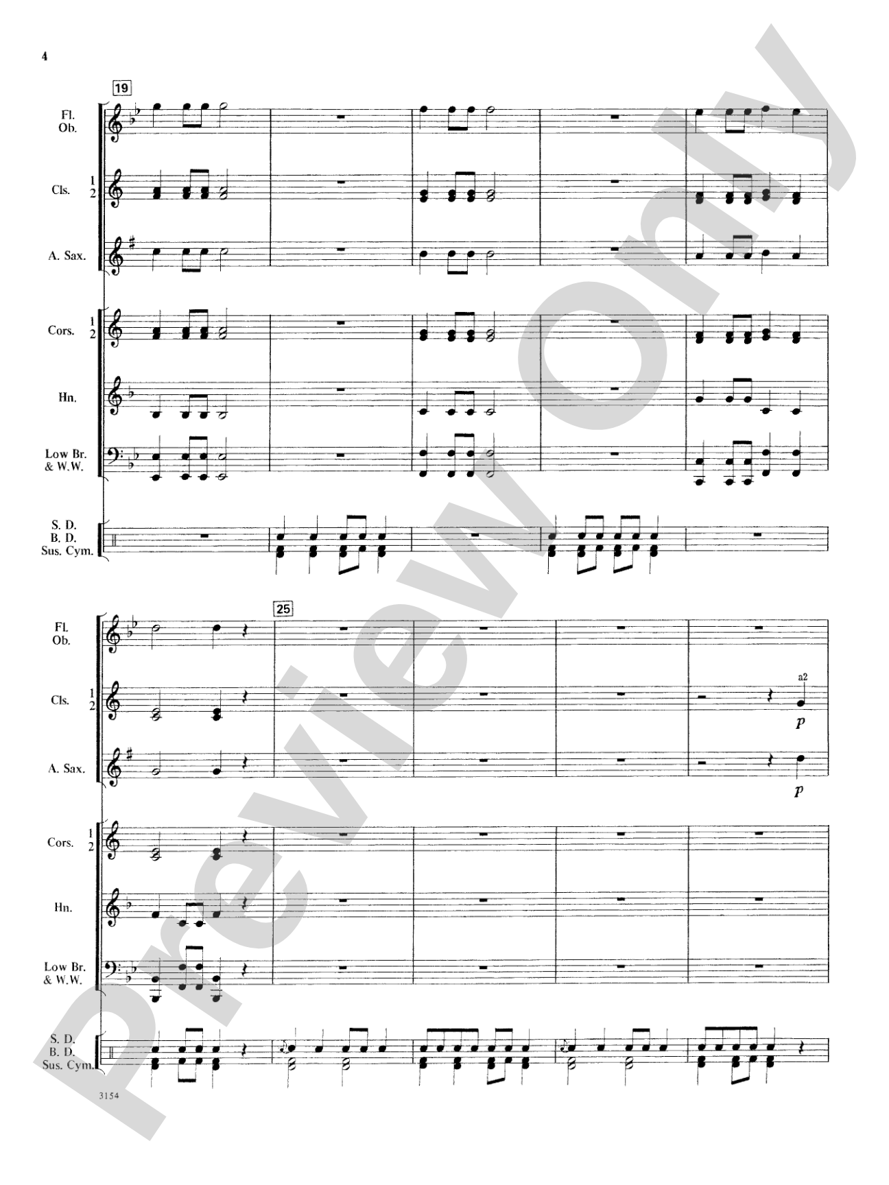 First Concert March: Concert Band Conductor Score & Parts