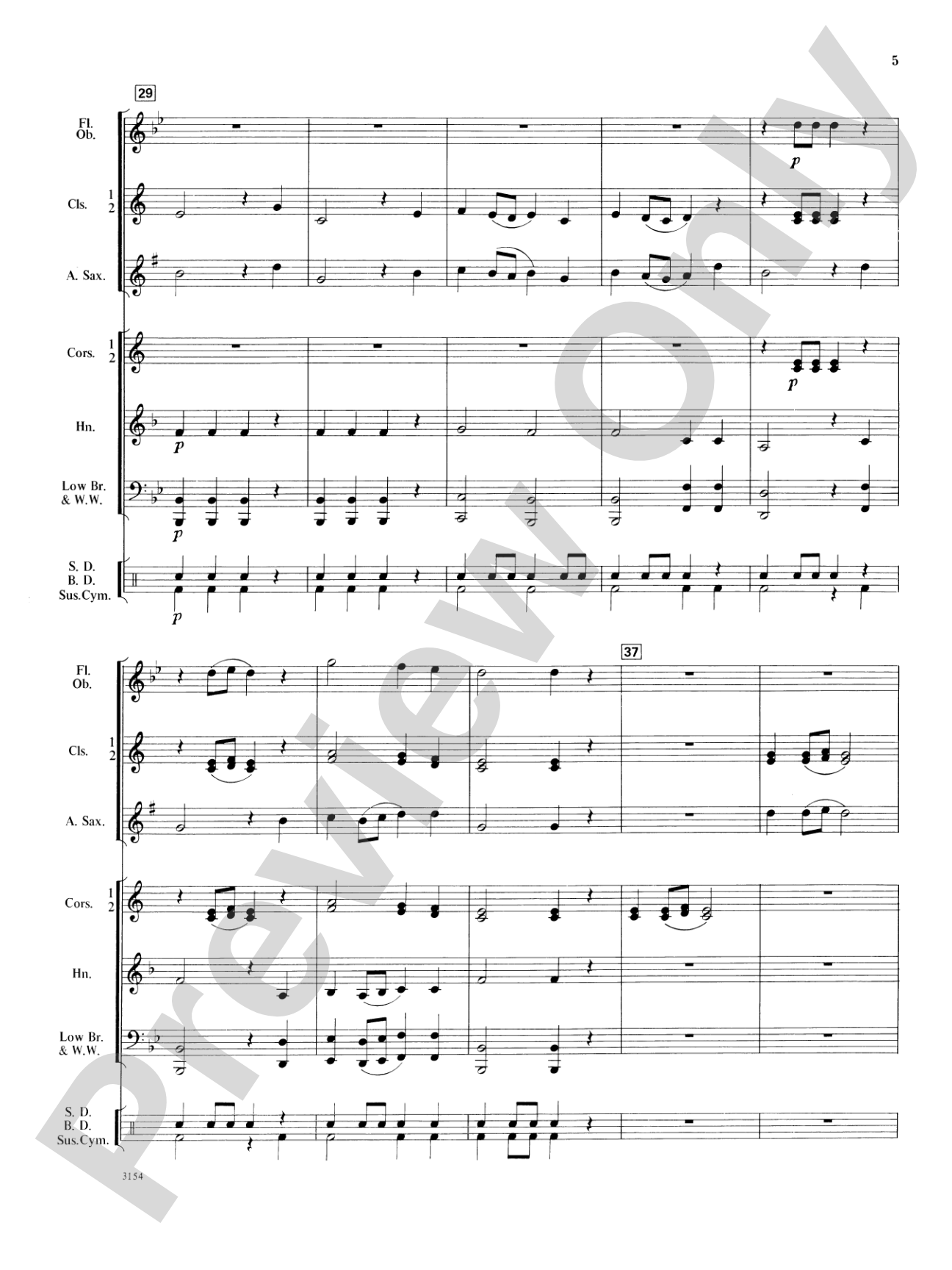 First Concert March: Concert Band Conductor Score & Parts