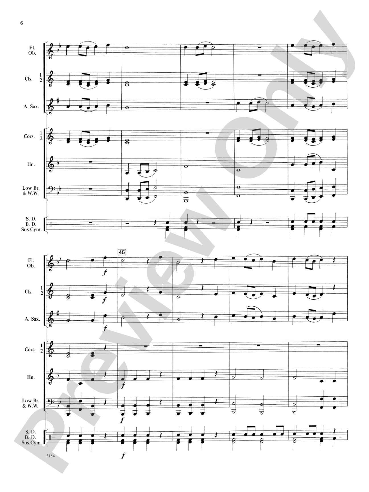 First Concert March: Concert Band Conductor Score & Parts
