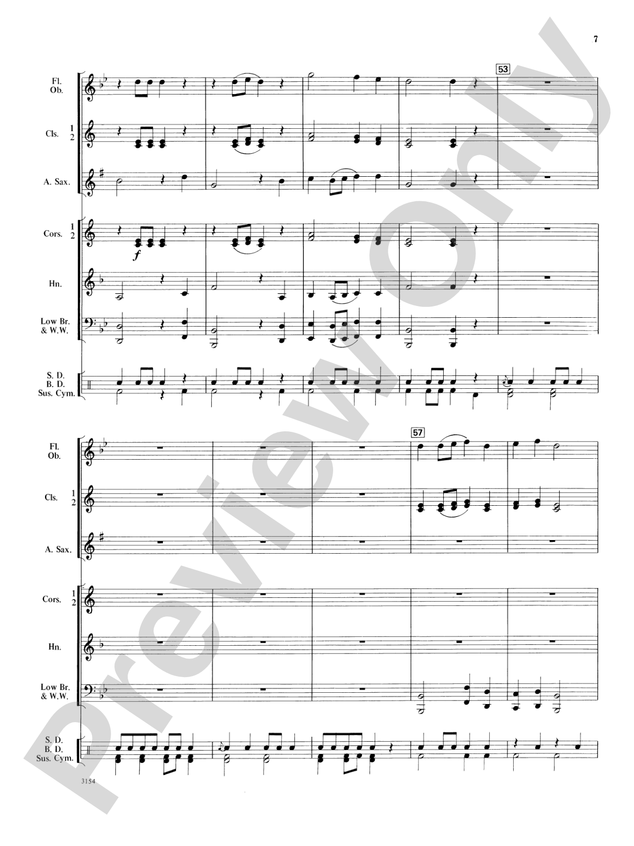 First Concert March: Concert Band Conductor Score & Parts
