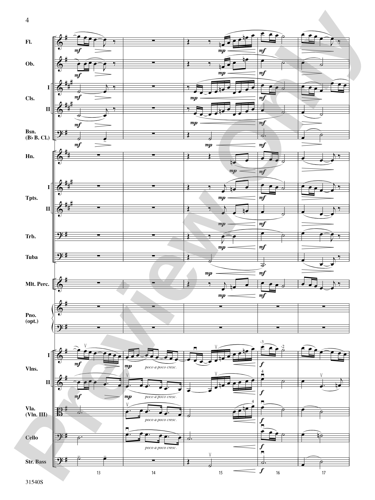 Girl with the Flaxen Hair: Full Orchestra Conductor Score & Parts