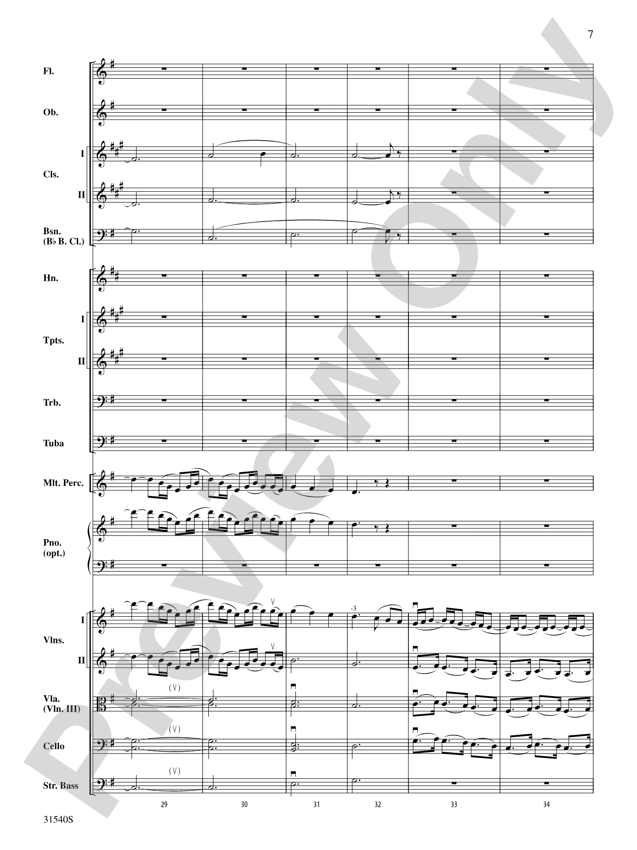 Girl with the Flaxen Hair: Full Orchestra Conductor Score & Parts