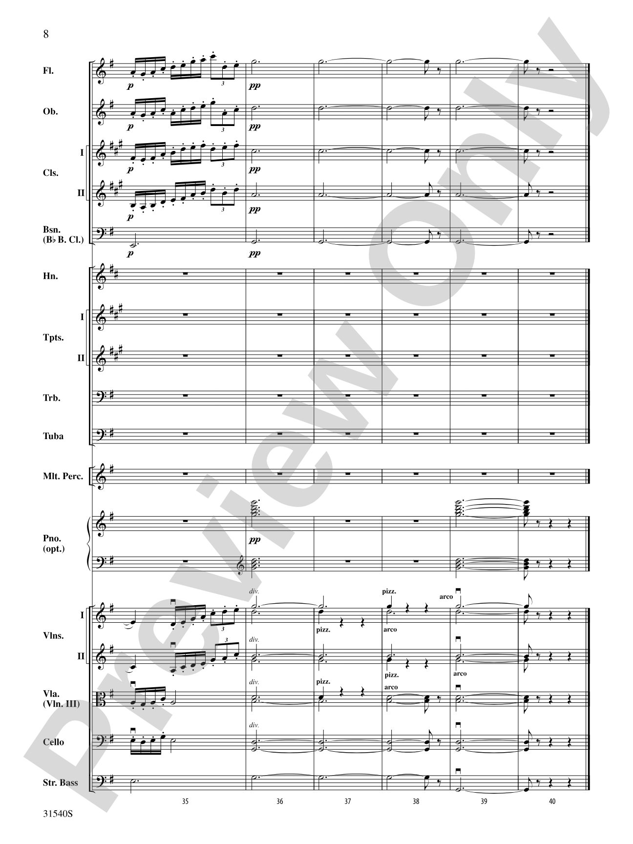 Girl with the Flaxen Hair: Full Orchestra Conductor Score & Parts
