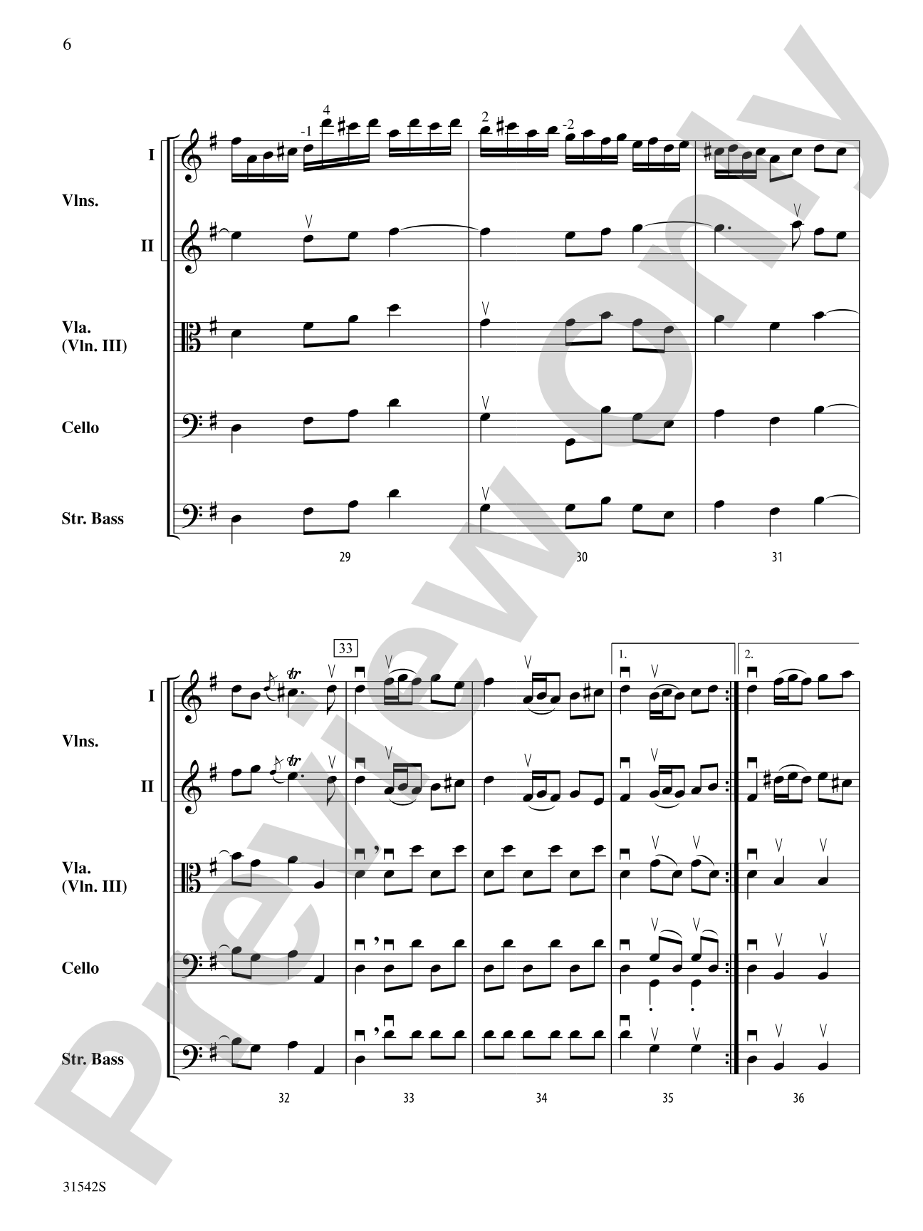Concerto Grosso, Opus 6, No. 3 (Polonaise): String Orchestra Conductor Score & Parts