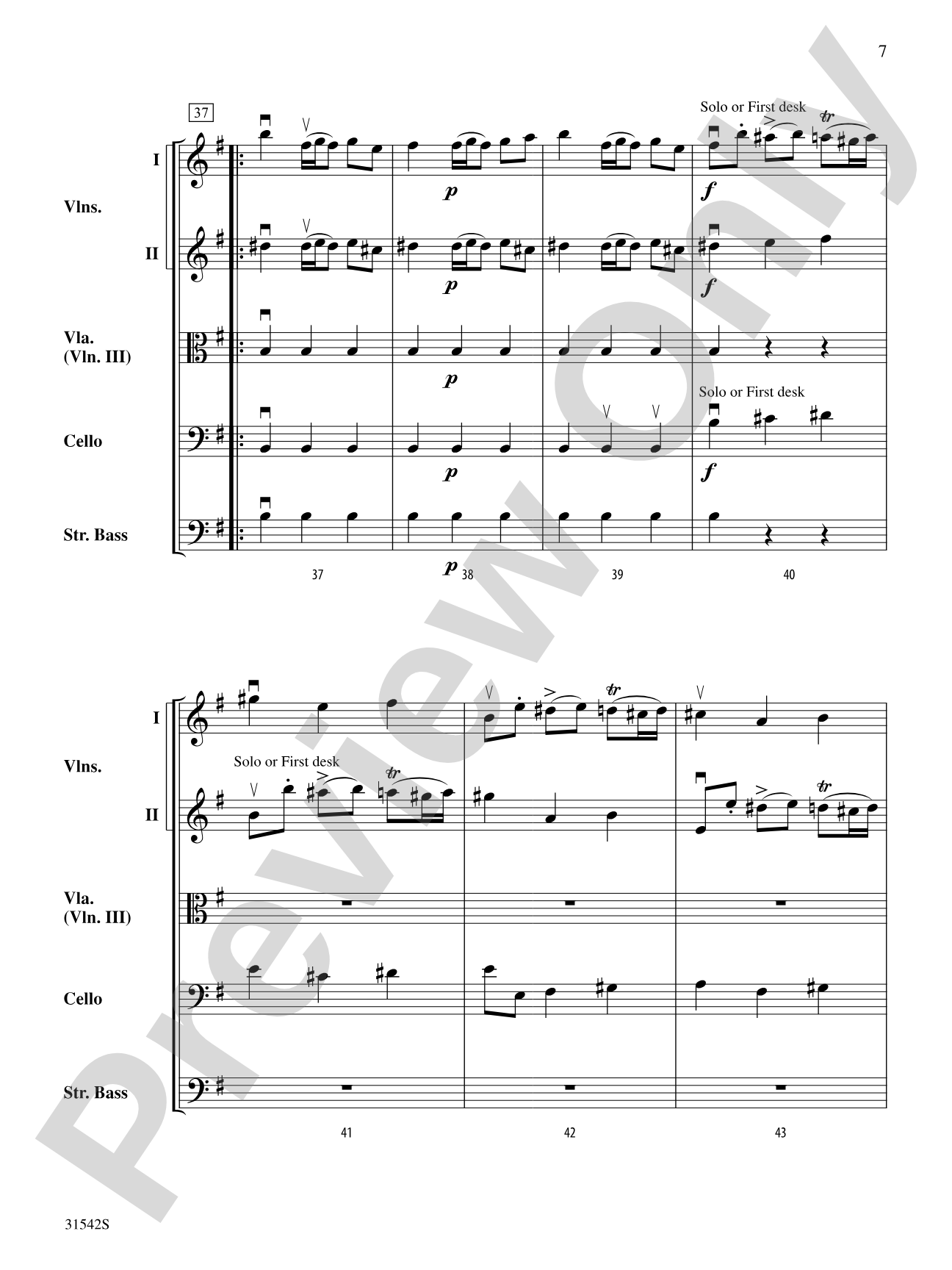 Concerto Grosso, Opus 6, No. 3 (Polonaise): String Orchestra Conductor Score & Parts