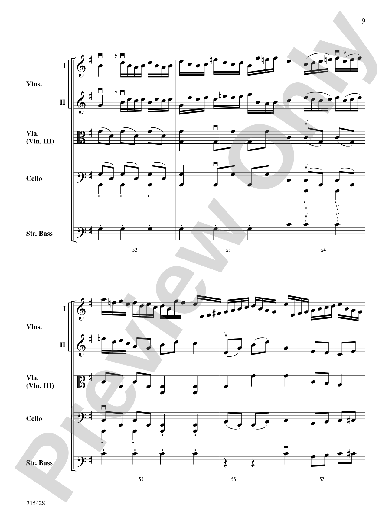 Concerto Grosso, Opus 6, No. 3 (Polonaise): String Orchestra Conductor Score & Parts