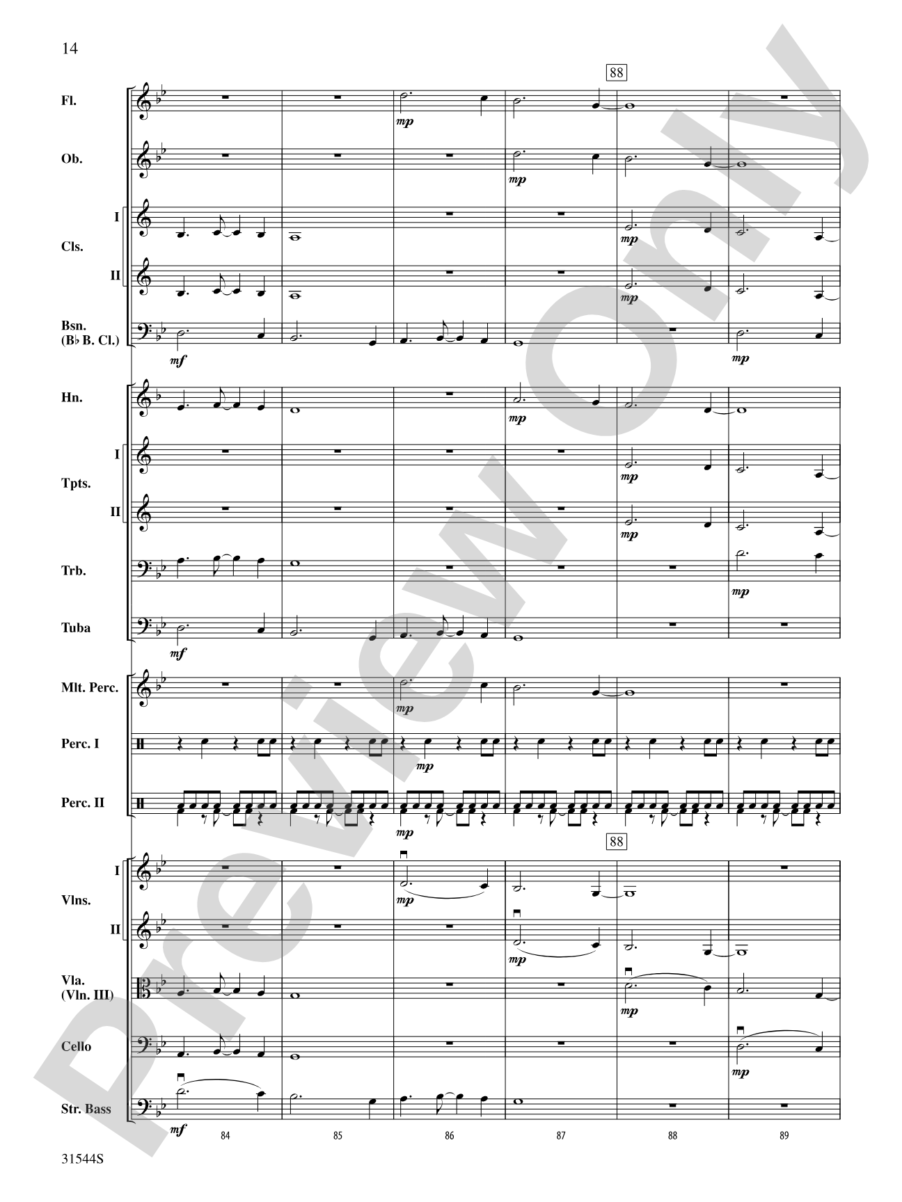 Three King Strut: Full Orchestra Conductor Score & Parts