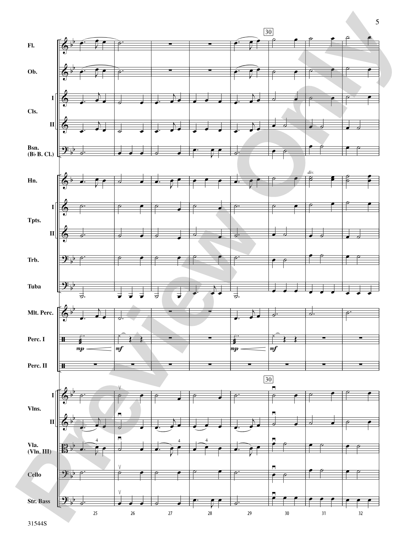 Three King Strut: Full Orchestra Conductor Score & Parts