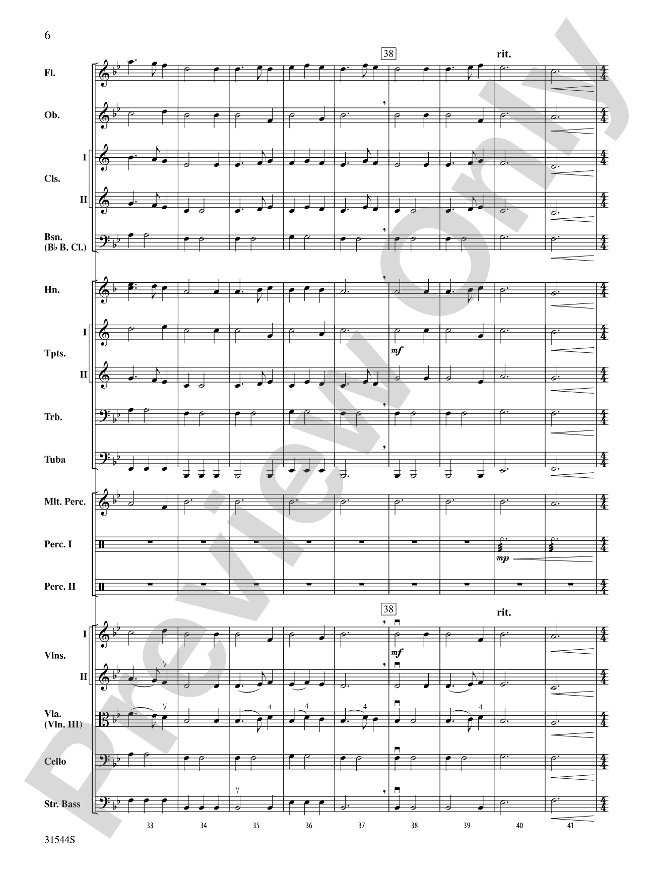 Three King Strut: Full Orchestra Conductor Score & Parts