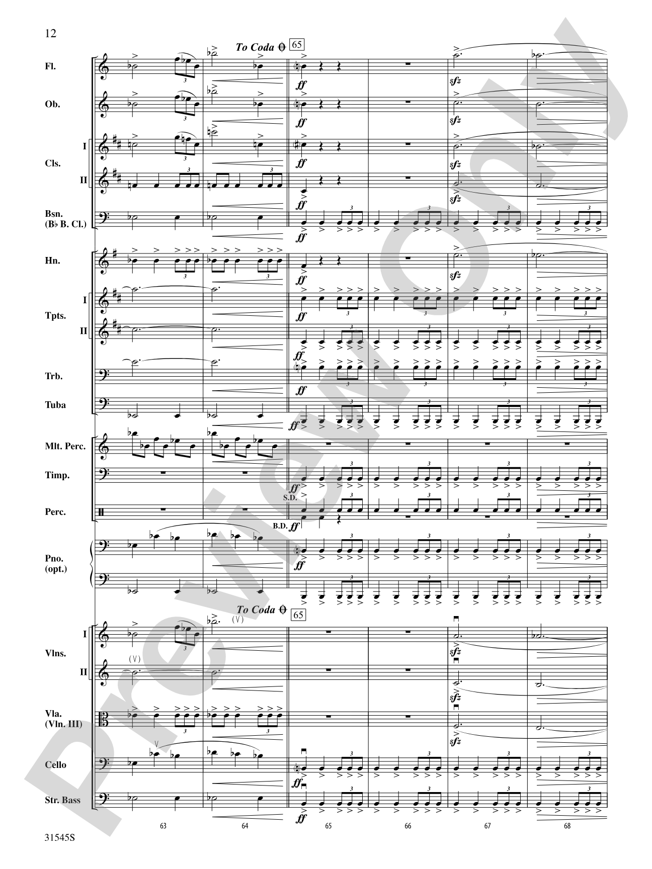 Galileo's Vision: Full Orchestra Conductor Score & Parts