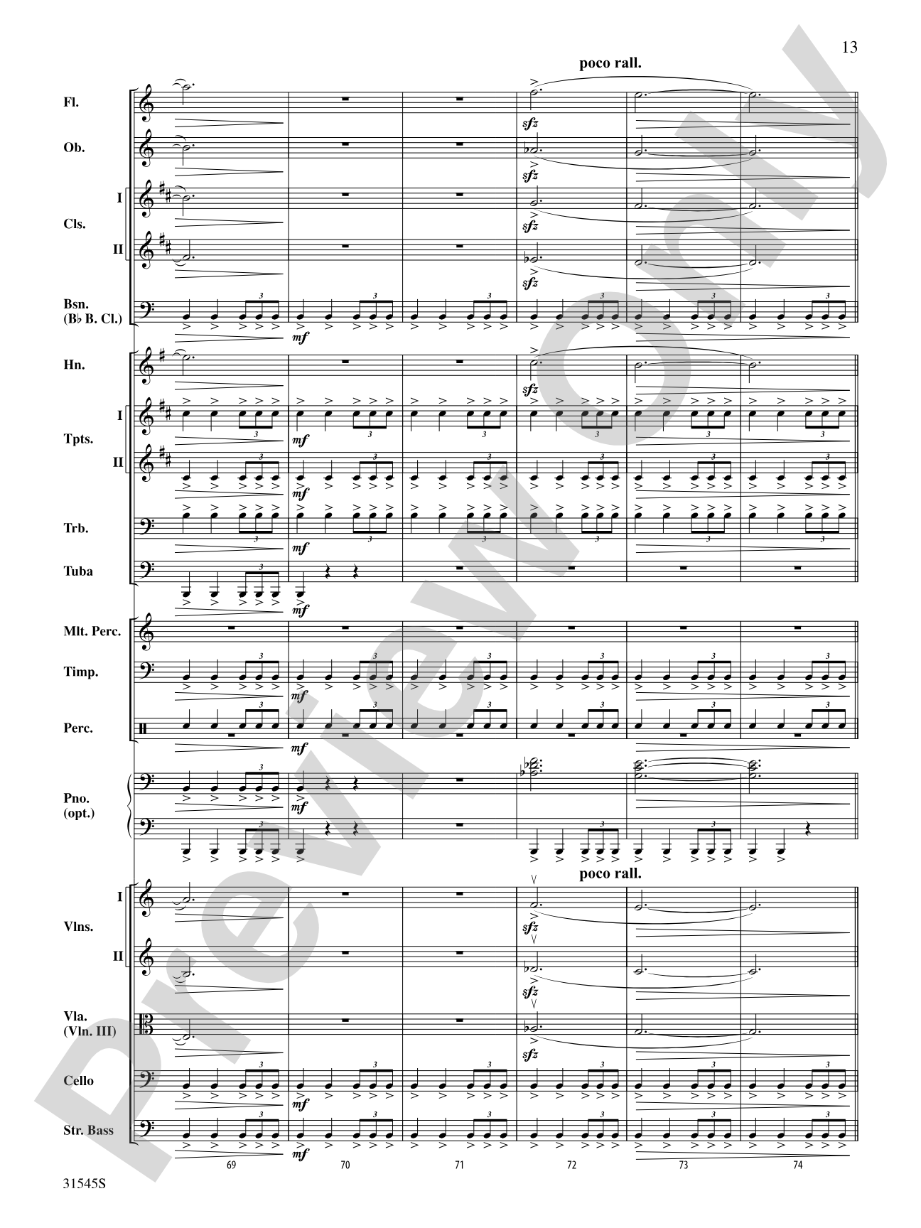 Galileo's Vision: Full Orchestra Conductor Score & Parts
