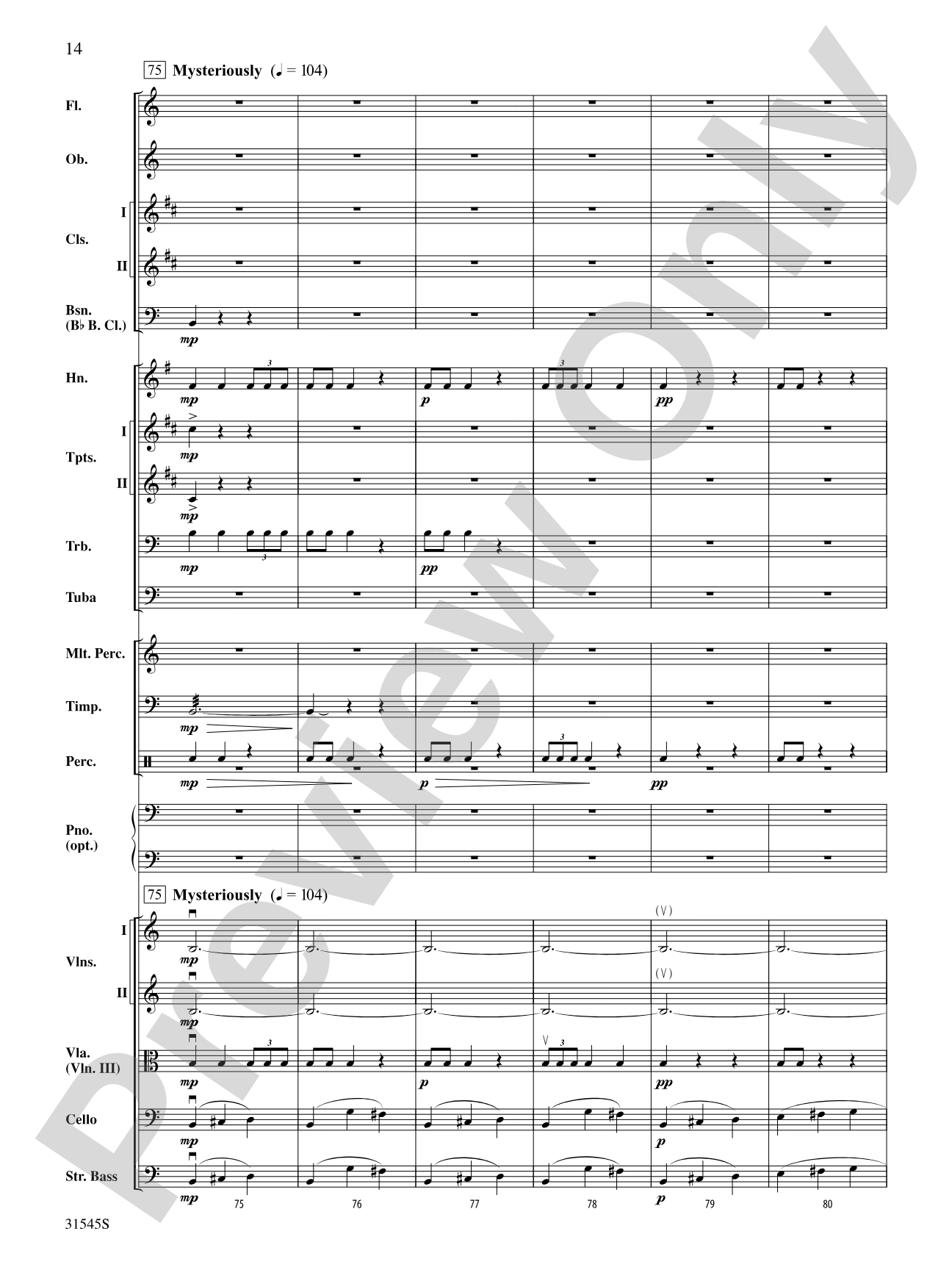 Galileo's Vision: Full Orchestra Conductor Score & Parts