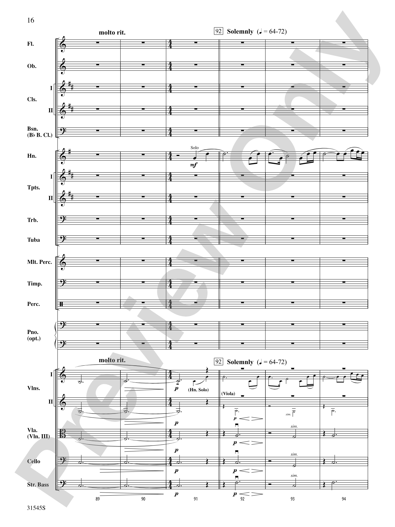 Galileo's Vision: Full Orchestra Conductor Score & Parts